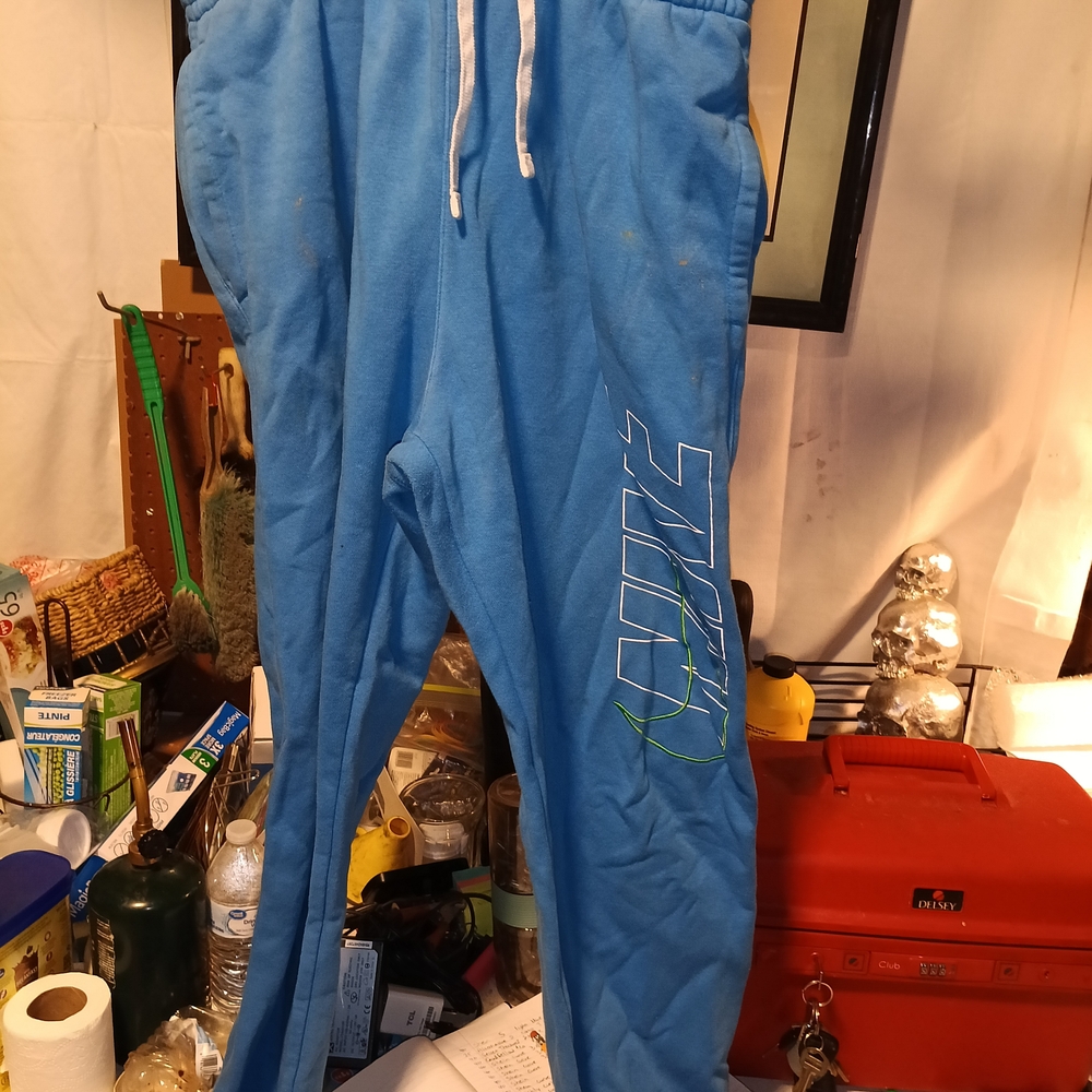 Nike Vibrant Blue Sweatpants with Logo